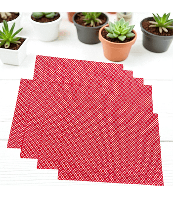 Set 8 Individuales Rojos