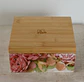 Caja De Bambú Rosas Peonías - Miniatura 3