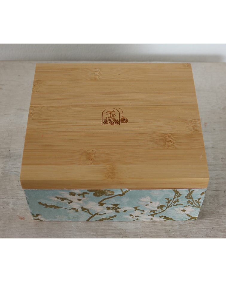 Caja De Bambú Flor De Almendro