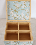 Caja De Bambú Flor De Almendro