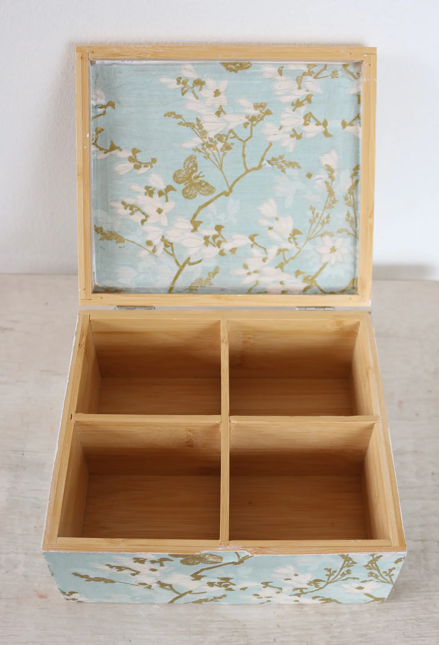 Caja De Bambú Flor De Almendro 5