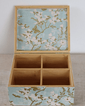 Caja De Bambú Flor De Almendro