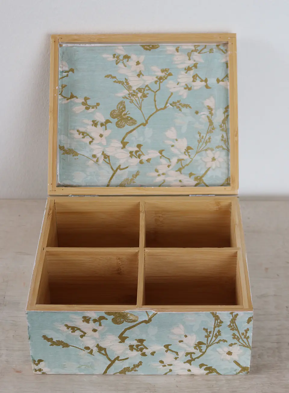 Caja De Bambú Flor De Almendro 6