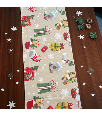 Camino de Mesa Navideño Regalitos