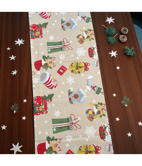 Camino de Mesa Navideño Regalitos