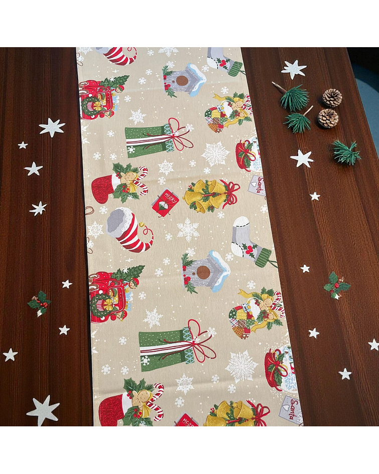 Camino de Mesa Navideño Regalitos