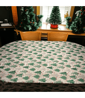 Mantel Navideño Pinos