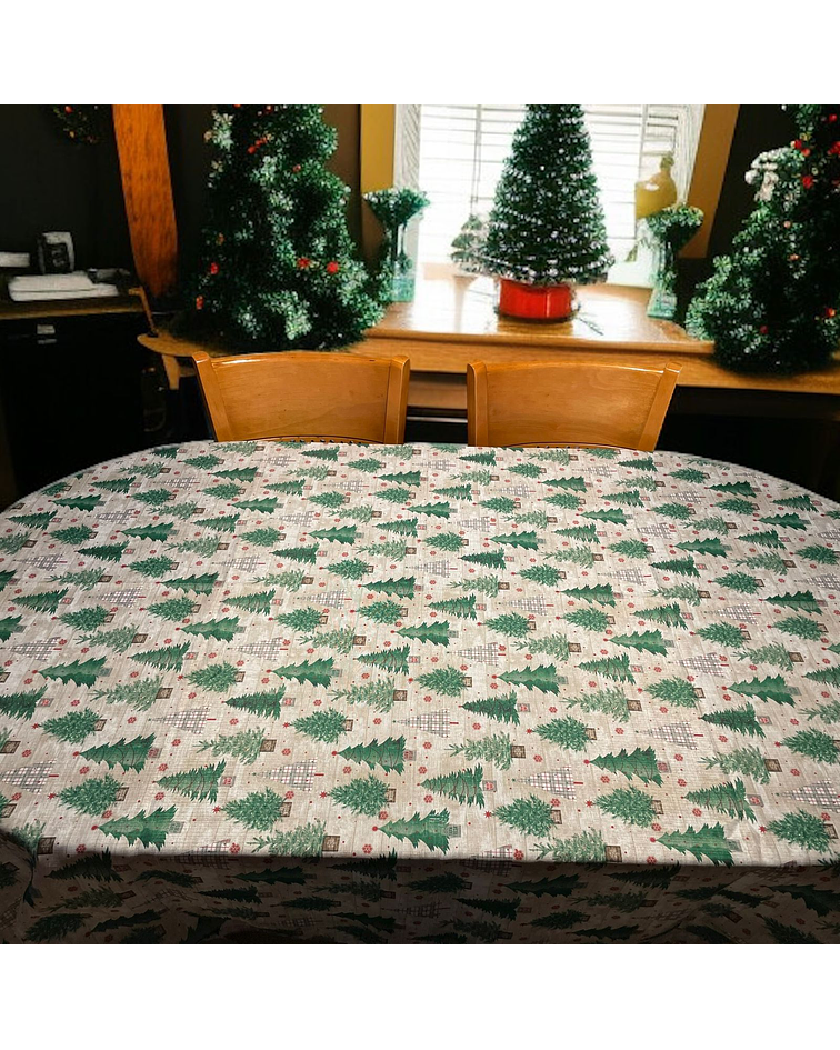 Mantel Navideño Pinos