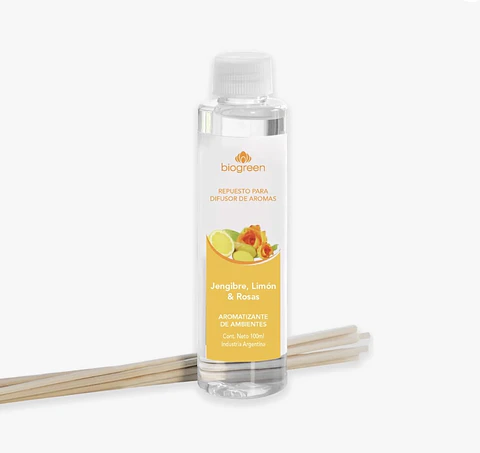 Repuesto Difusor Jengibre, Limón & Rosas 100 ml