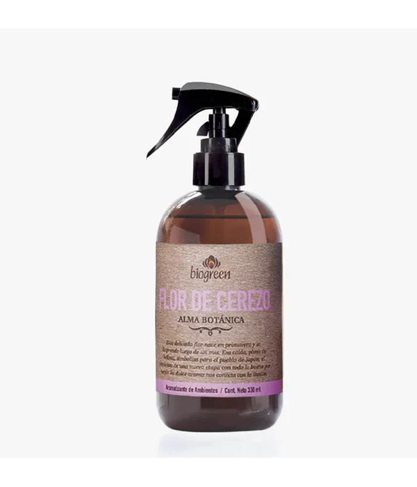 Flor de Cerezo BioGreen Aromatizador Línea Botánica  330ml