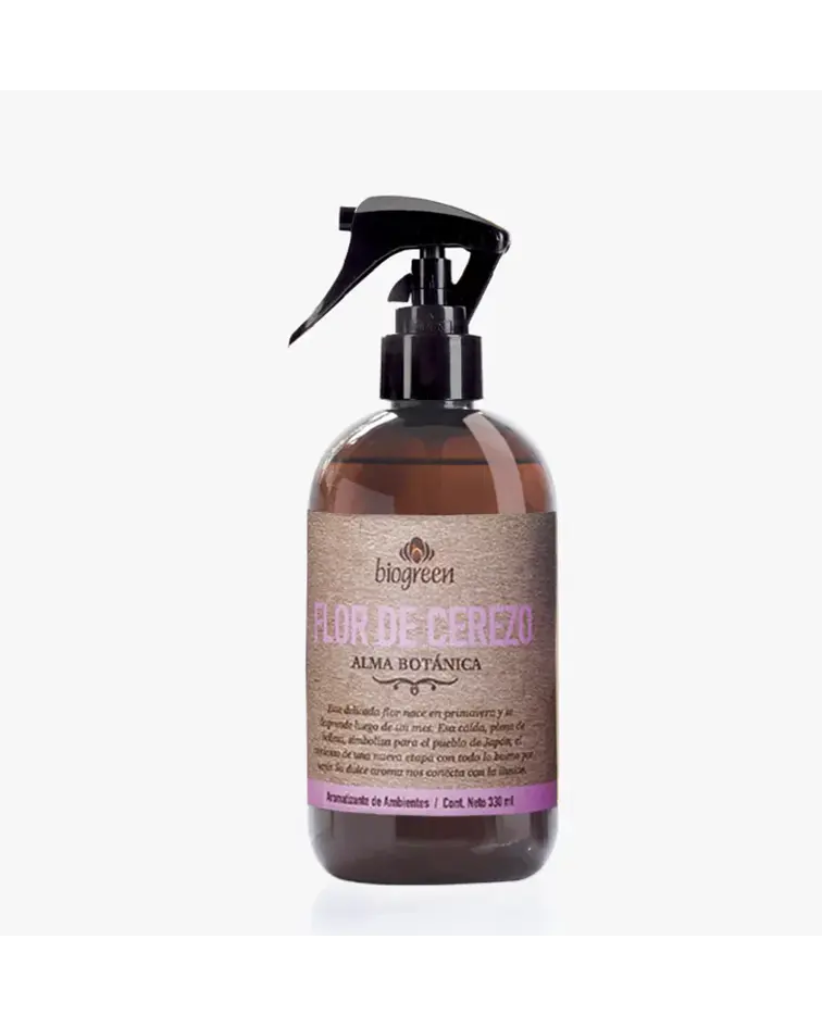 Flor de Cerezo BioGreen Aromatizador Línea Botánica  330ml