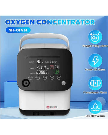 Concentrador de Oxigeno SINOHERO SH-O1 Vet 