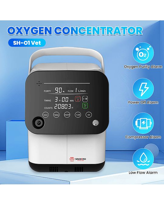 Concentrador de Oxigeno SINOHERO SH-O1 Vet 