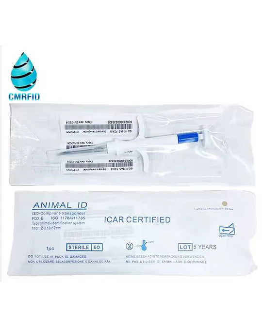 Microchip para animales 1,25 x 7mm