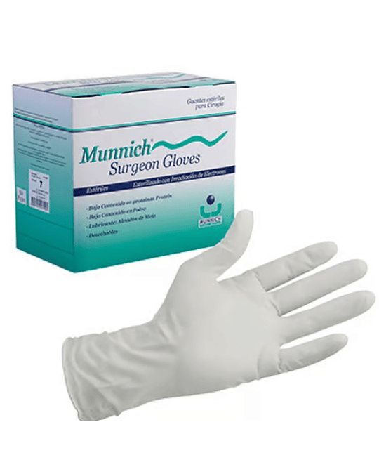 MUNCARE GUANTES QUIRÚRGICOS ESTÉRIL TALLA 7 PAR