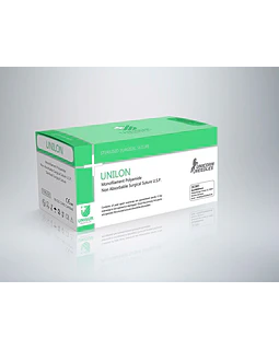 Polyamida NYLON (UNILON) USP # 4-0 ( Aguja 3/8 circle  cutting 16mm , 70cm) -