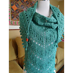SHAWL TURQUESA