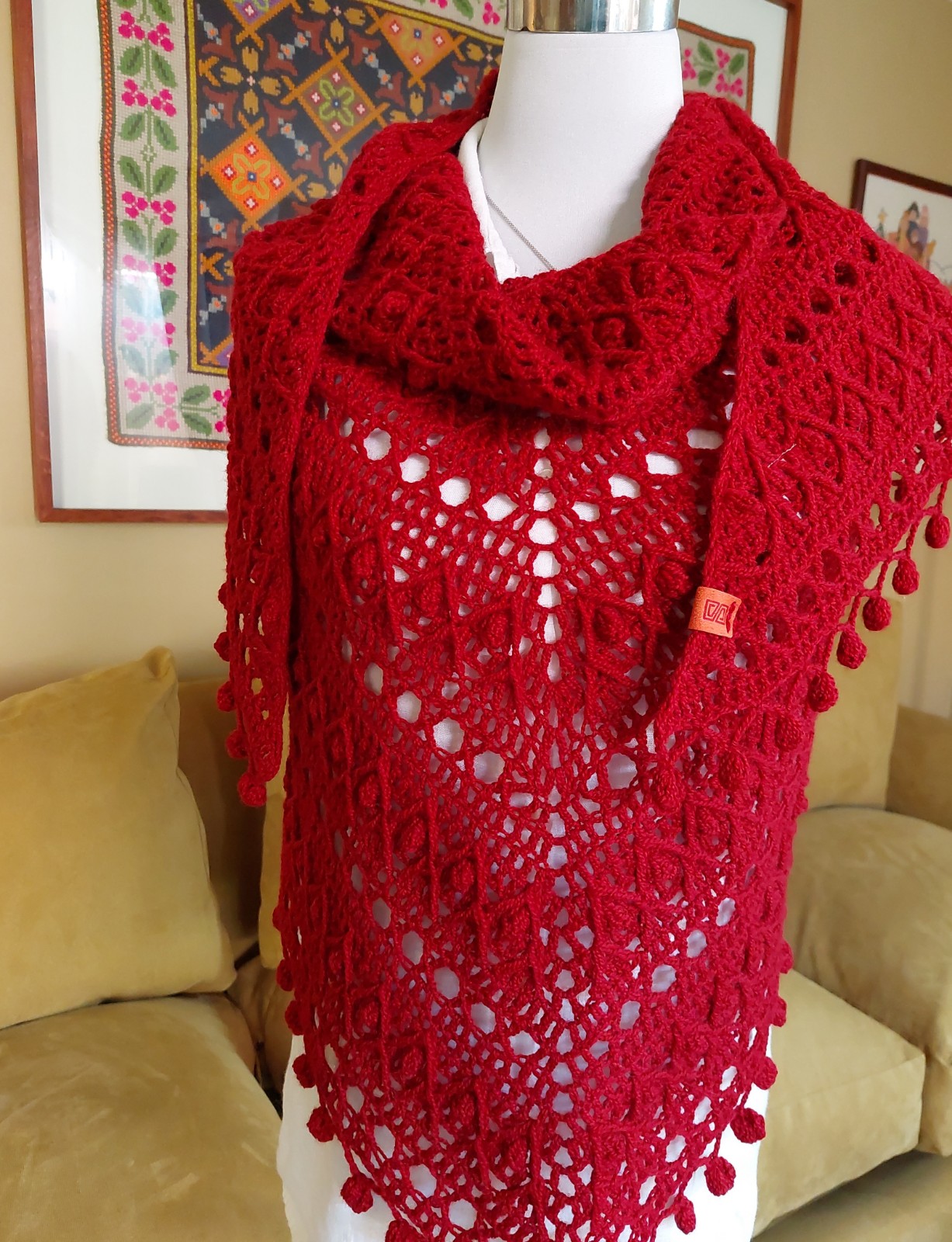 SHAWL BORGOÑA