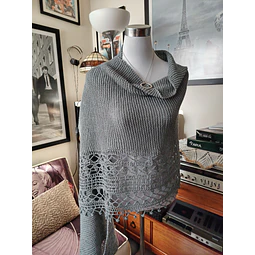 SHAWL GRIS PERLA