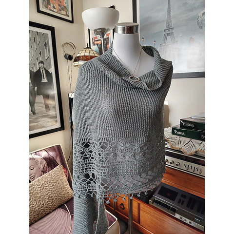 SHAWL GRIS PERLA