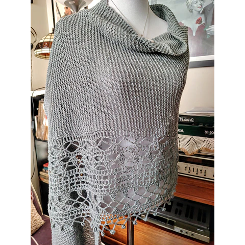 SHAWL GRIS PERLA