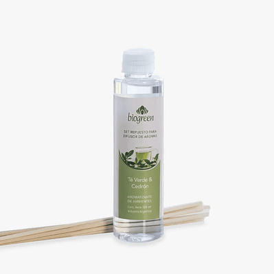 Repuesto Difusor TE VERDE y CEDRON 100ml