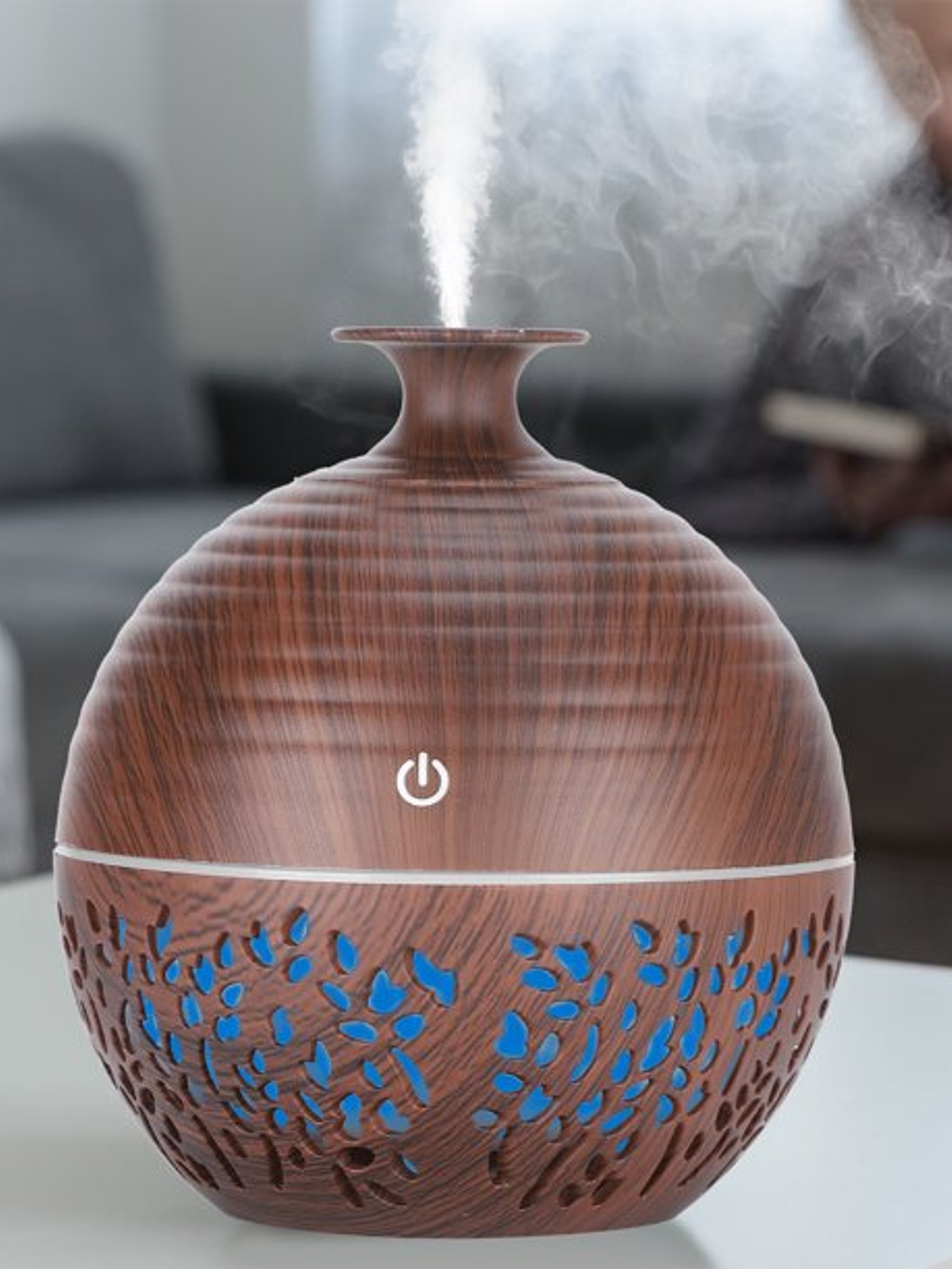 Humificador de aire - aroma difusor - color café 1