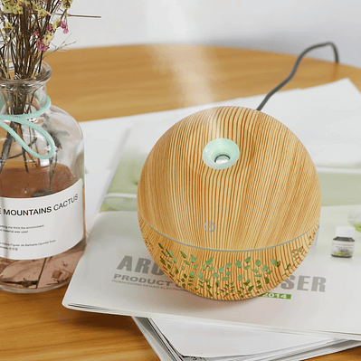 Humificador de aire - aroma difusor - color marrón claro