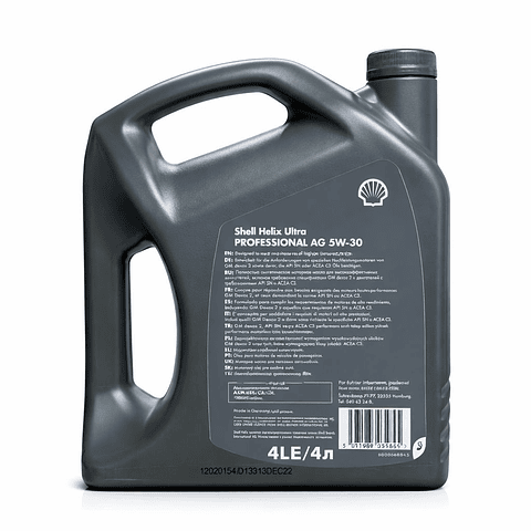 ACEITE 5W30 SHELL HELIX ULTRA PROFESSIONAL AG 4LT
