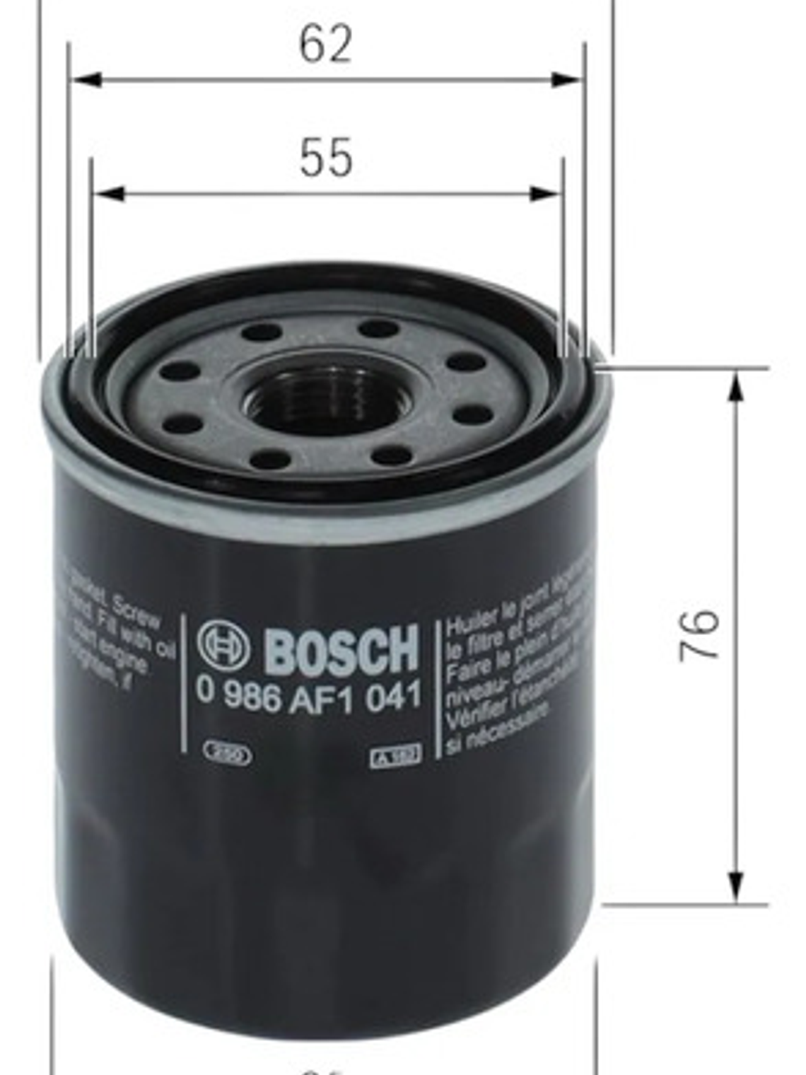 Filtro De Aceite Bosch Toyota Rav4 Rush Prius Yaris Corolla 2