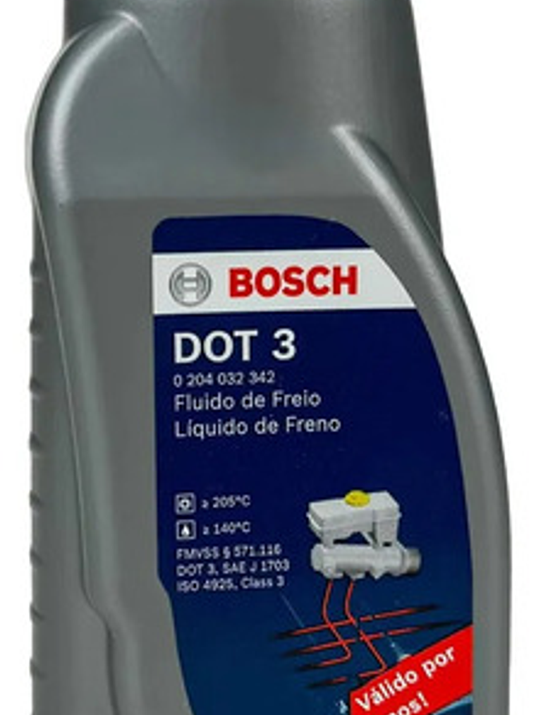 Aceite De Frenos Bosch Dot 3 Para Coche Y Moto, 200 Ml 1