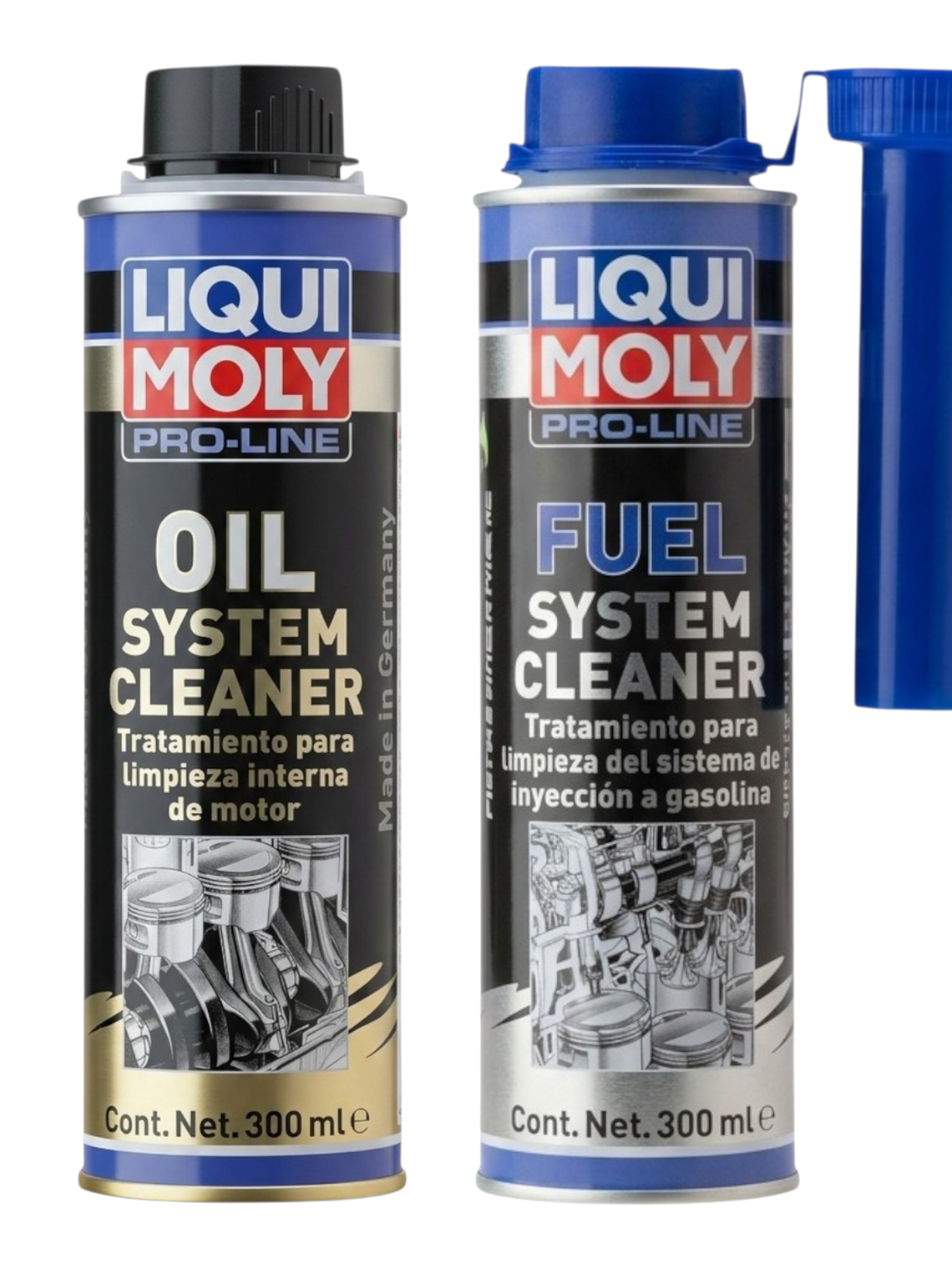 KIT FUEL SYSTEM CLEANER+OIL SYSTEM CLEANER LIQUIMOLY 300ML C/U 1