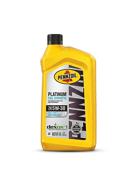 ACEITE MOTOR 5W-30 PENNZOIL PLATINUM BENCINERO 1 L