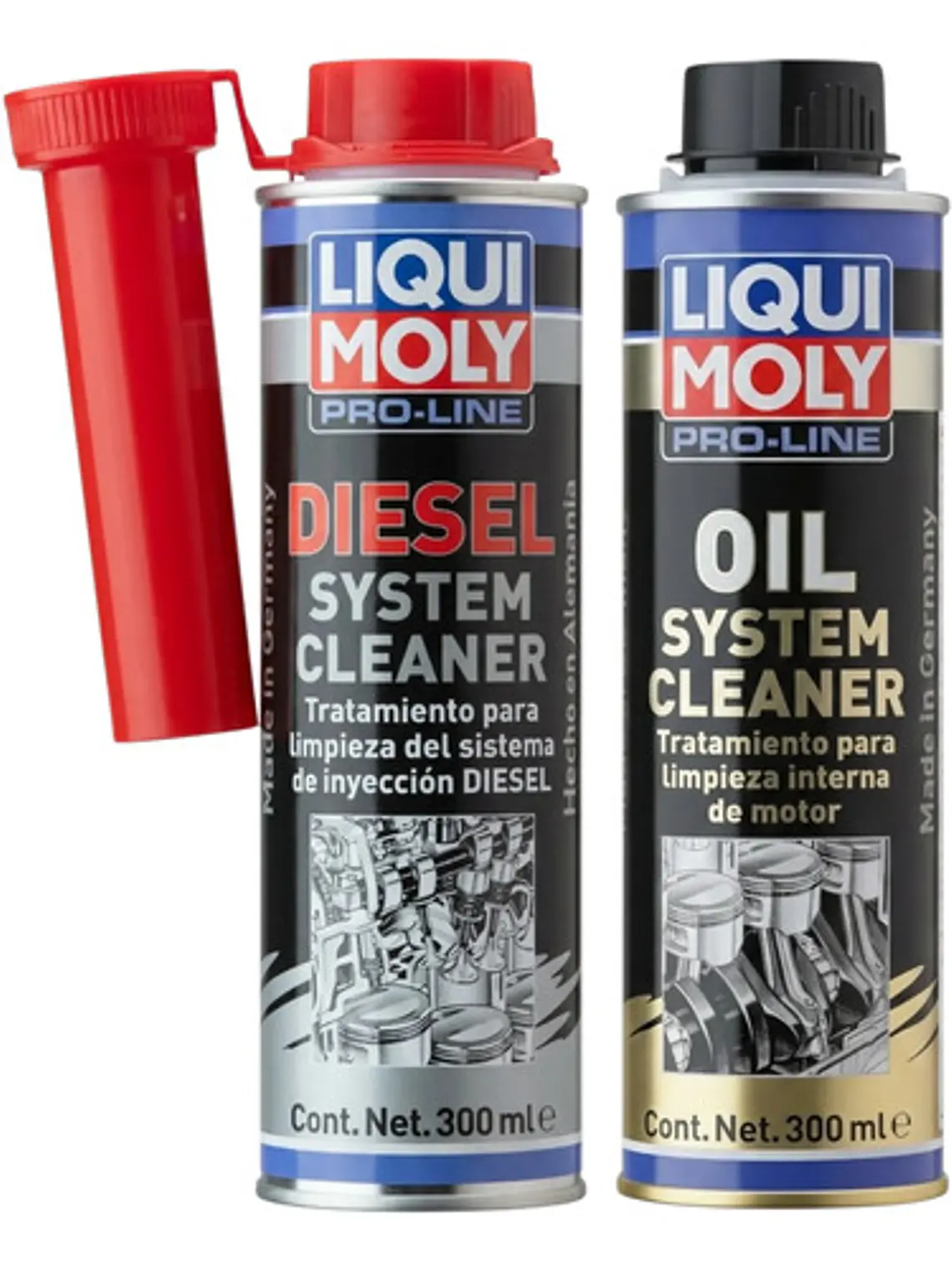 KIT LIMPIADOR INTERNO DE MOTOR E INYECTORES DIESEL LIQUIMOLY 300ML 1