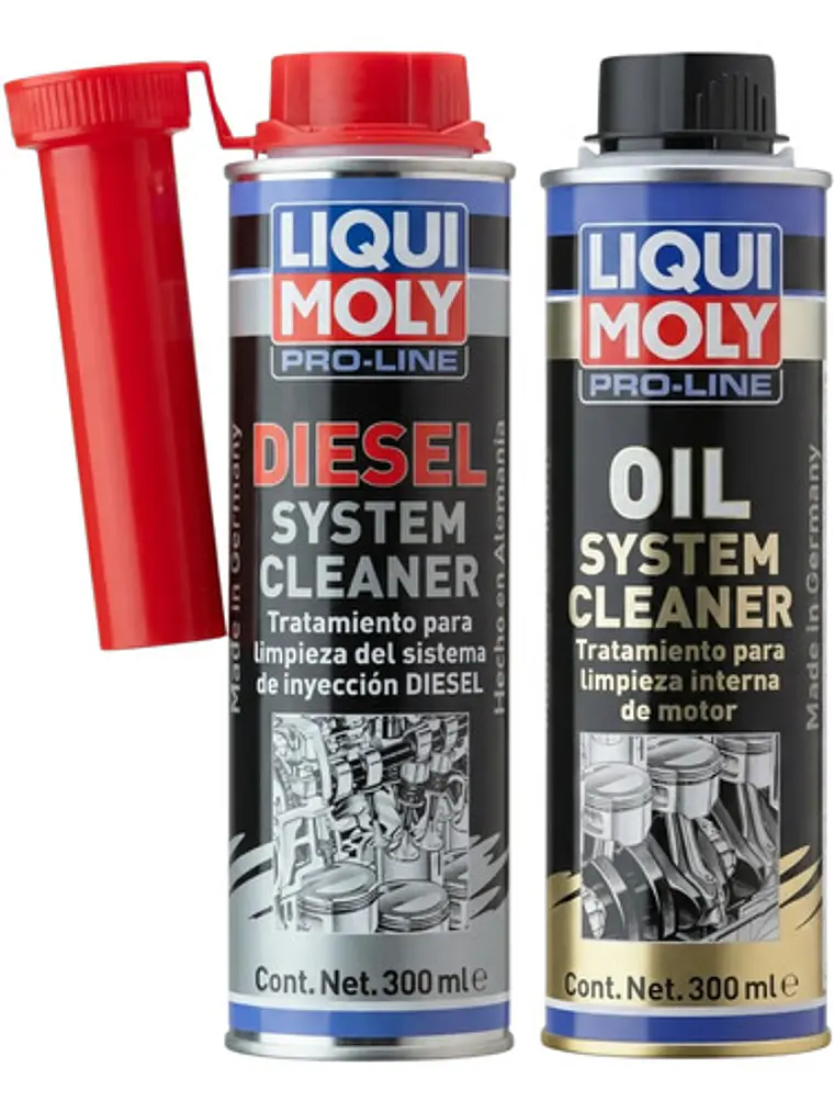 KIT LIMPIADOR INTERNO DE MOTOR E INYECTORES DIESEL LIQUIMOLY 300ML 1