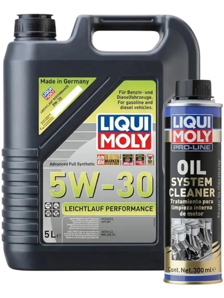 Kit Aceite 5w-30 Leichtlauf 5l+oil System Cleaner Liquimoly 1