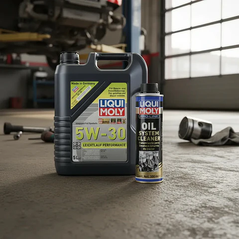 Kit Aceite 5w-30 Leichtlauf 5l+oil System Cleaner Liquimoly