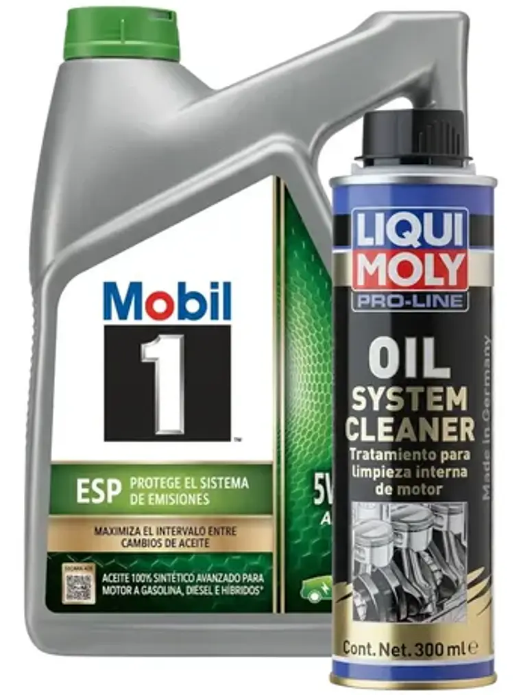 Aceite Motor 5w30 Spe Mobil 4l + Oil System Cleaner 300ml 1