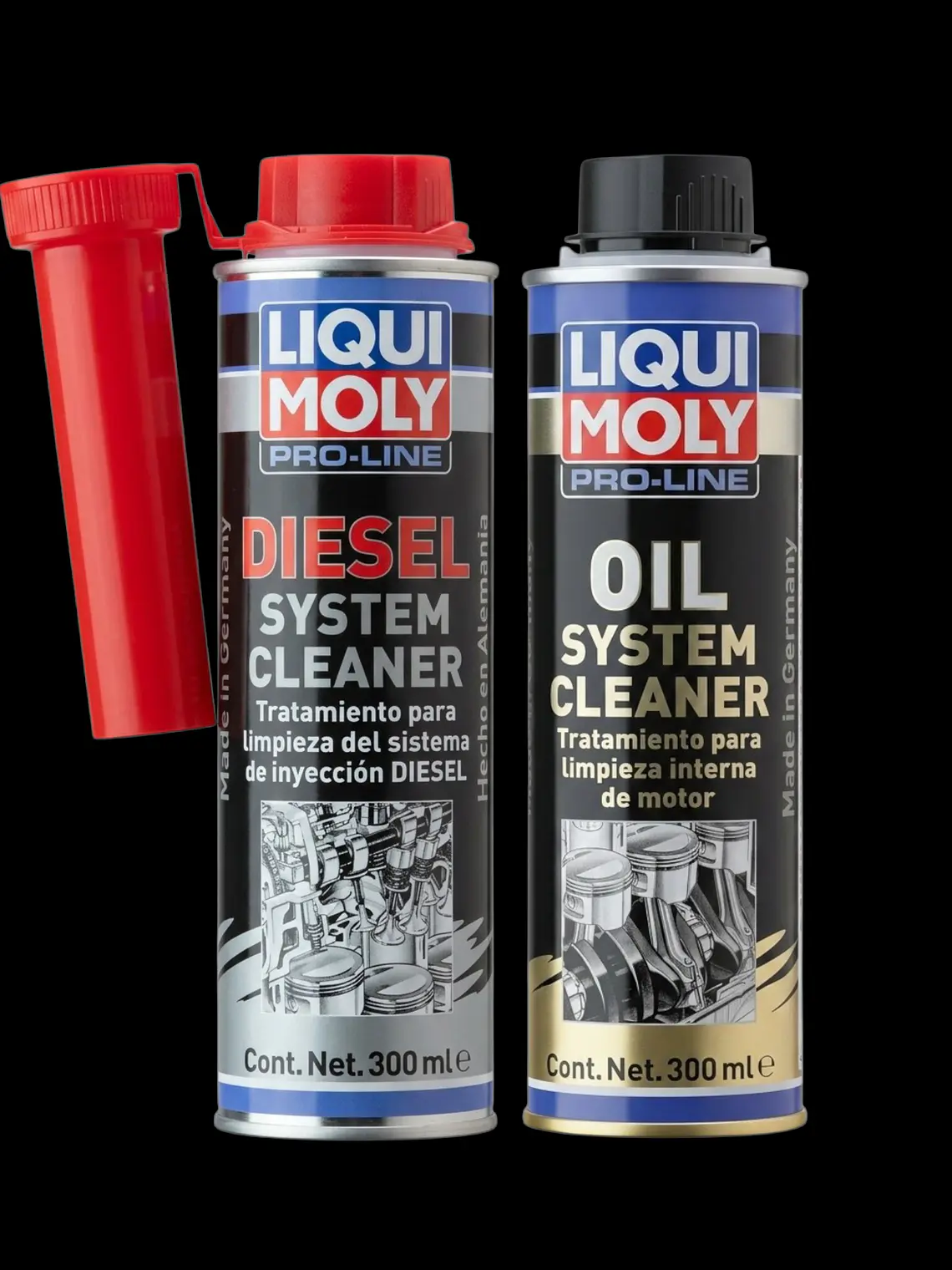 KIT LIMPIADOR INTERNO DE MOTOR E INYECTORES DIESEL LIQUIMOLY 300ML 1