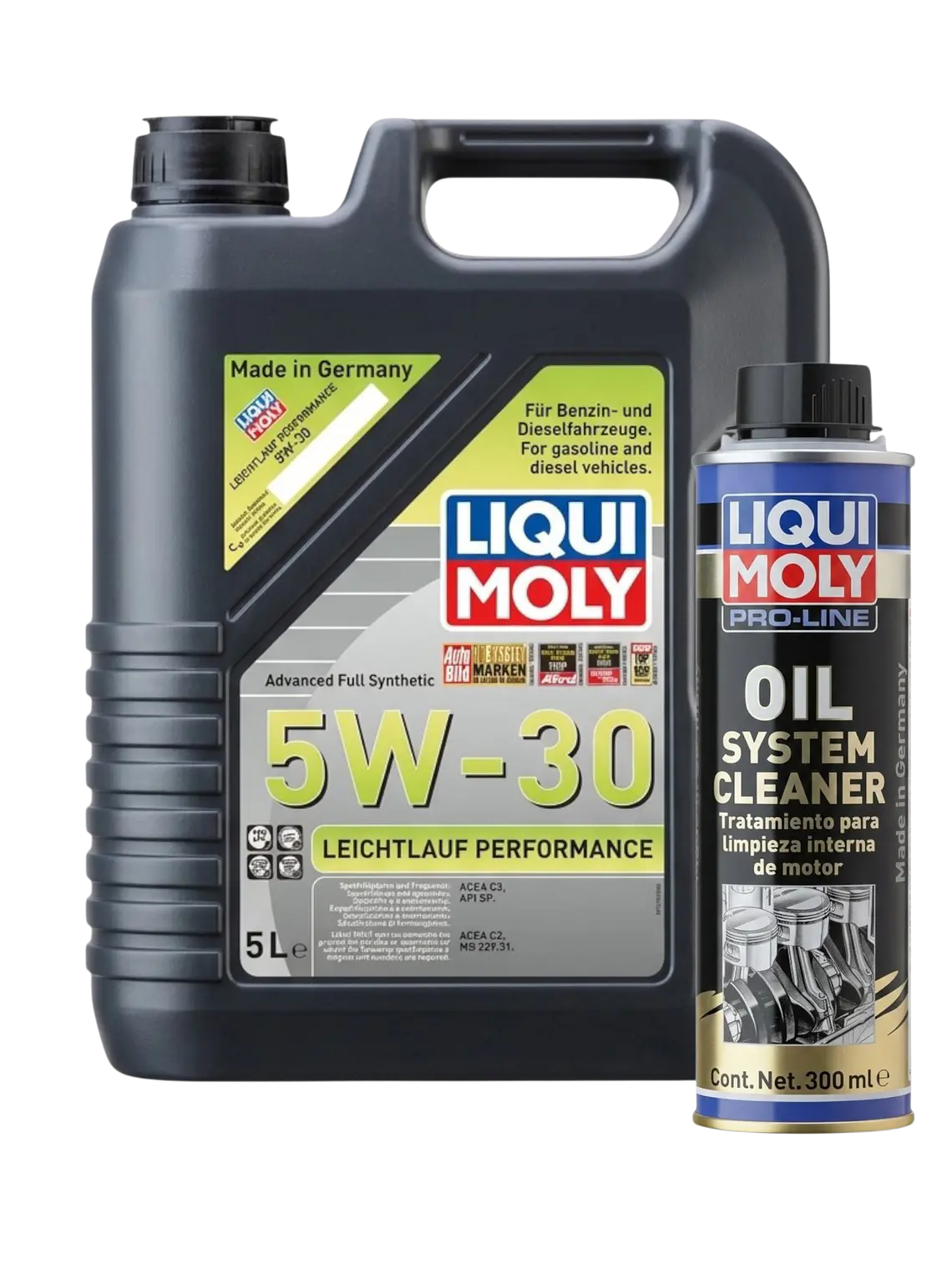 Kit Aceite 5w-30 Leichtlauf 5l+oil System Cleaner Liquimoly 1