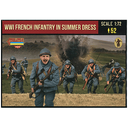 WWI French Infantry In Summer Dress Set M134 1:72