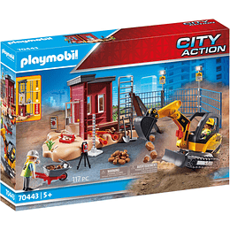 Miniexcavadora y Sección de Construcción City Action Set 70443