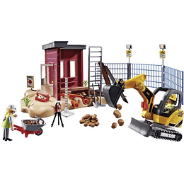 Miniexcavadora y Sección de Construcción City Action Set 70443