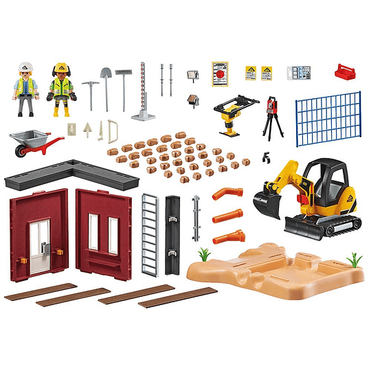 Miniexcavadora y Sección de Construcción City Action Set 70443