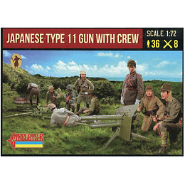 Japanese Type 11 Gun with Crew 281 1:72