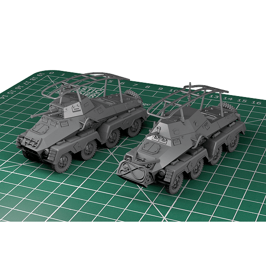 Vehículos blindados alemanes SdKfz 231 8-Rad
