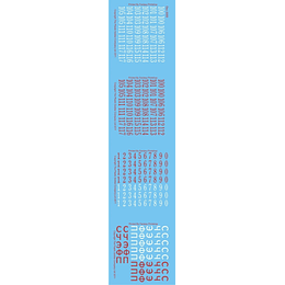 Set de calcas soviéticas: números y letras cirílicas DEC2009