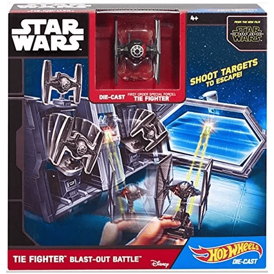 Tie Fighter Blast Out Battle Playset Hot Wheels Star Wars Starships