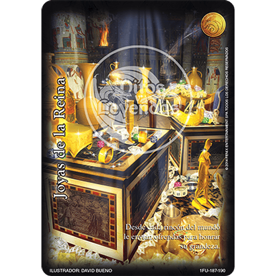 Pack Oro Joyas de la Reina 12 Cartas Mitos y Leyendas