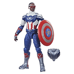 Sam Wilson Captain America (Captain America Flight Gear BAF) Marvel Legends 6"